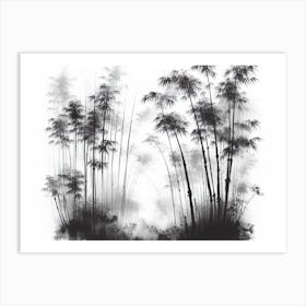 Forest : AI Chinese ink art Art Print