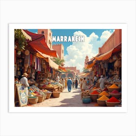 Marrakech Art Print