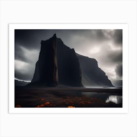 Dark Landscape Of Iceland Art Print