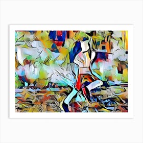 Runner Frame Art Print