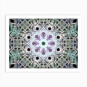 Gray Abstract Pattern Made Of Alcohol Ink Art Print