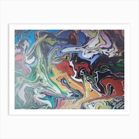 Abstract 49 By Binod Dawadi Art Print