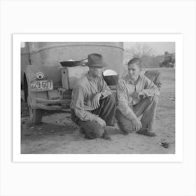 Migrant Father And Son, Edinburg, Texas By Russell Lee Art Print