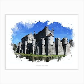 Gravensteen, Ghent, Belgium Art Print