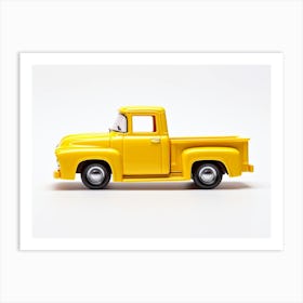 Toy Car 56 Ford Truck Yellow Art Print