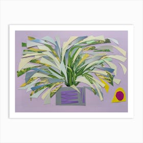 Contemporary Art Purple Room Art Print