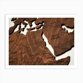 World Map Wall Art Art Print