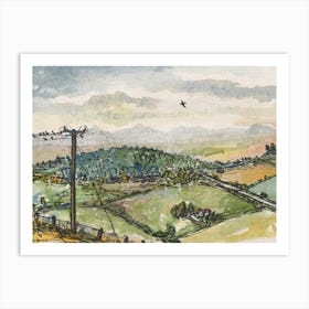 Highlands View Scotland 1st Aug 2024 1 Art Print