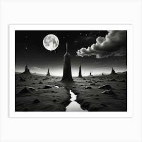 Moonscape Art Print