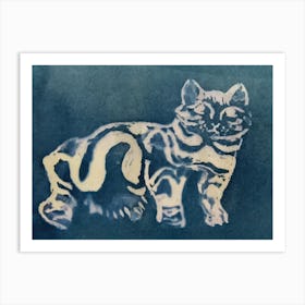 Cat In Indigo Art Print