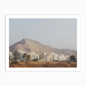 Mountain view in evining Art Print