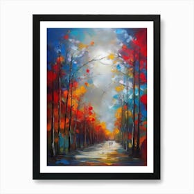 Autumn Walk Art Print