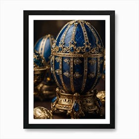 Luxurious Easter Egg Decor Art Print