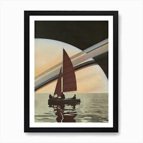 Sailing To Saturn Art Print