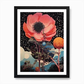 Surreal Florals Rose 2 Flower Painting Art Print