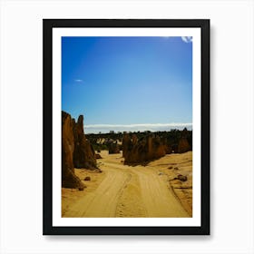 Discovering Pinnacles Rocks: A Geological Marvel In Western Australia Art Print