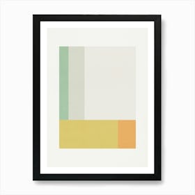 ABSTRACT MINIMALIST GEOMETRY - YG01 Art Print