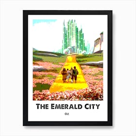 Emerald City Wizard of Oz Art Wall Print Art Print