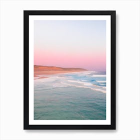 Bells Beach, Australia Pink Photography 2 Art Print
