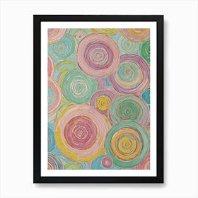 Candy Swirls Art Print