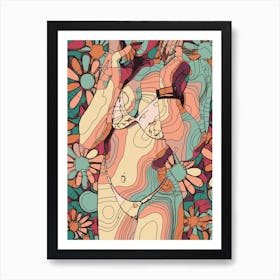 Abstract Geometric Sexy Woman 63 Art Print