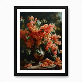 Baroque Floral Still Life Bougainvillea 3 Art Print