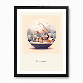 Chamonix France 1 Snowglobe Poster Art Print