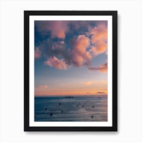 Amalfi Coast Sunset V Art Print