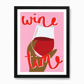 Wine Time Art Print