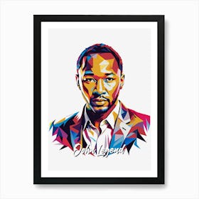 John Legend 02 Portrait Music Icon Style WPAP Pop Art Art Print