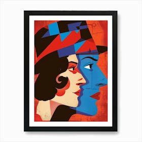 Woman In A Hat 78 Art Print