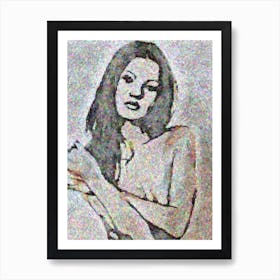 Nude Kate Moss Woman Art Print