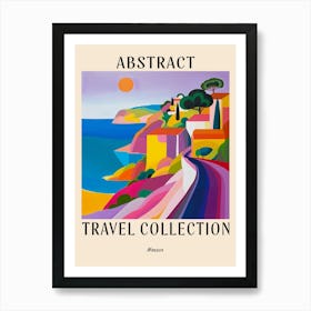 Abstract Travel Collection Poster Monaco 2 Art Print