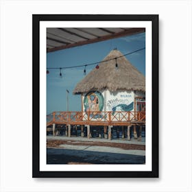 Street Art Ocean Pavilion On Isla Holbox Mexico  Art Print