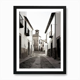 Granada, Spain, Black And White Photography 4 Art Print