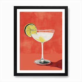 Martini, Mid century Art Print