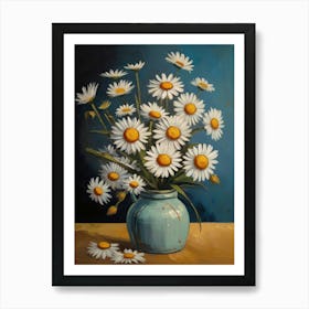 Daisies In A Vase 5 Art Print