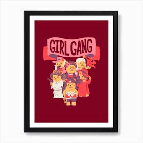 Girl Gang Art Print