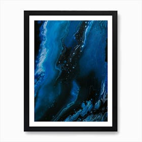 Abstract Blue Painting 2 Art Print