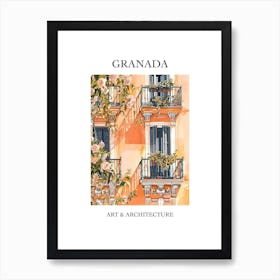 Granada Travel And Architecture Poster 4 Art Print