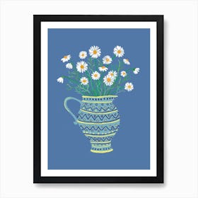 Daisies In A Pitcher Art Print