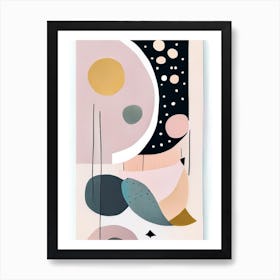 Moon Musted Pastels Space Art Print