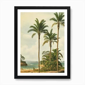 Greens Pool Beach Australia Vintage Art Print