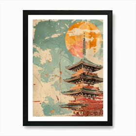 Roppongi Hills Castle In Tokyo Japan Mid Century Modern 2 Art Print