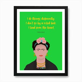 Inspirational people print – Frida Kahlo Art Print