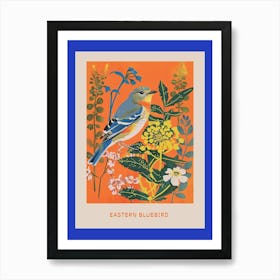 Spring Birds Poster Eastern Bluebird 1 Art Print