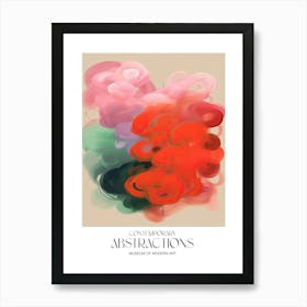 Brush Stroke Flowers Abstract 7 Exhibition Poster Art Print
