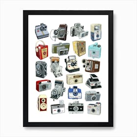 Cameras Art Print