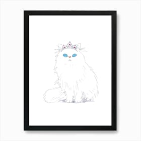 Princess Cat 1 Art Print