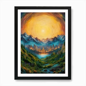 'Sunrise' 5 Art Print